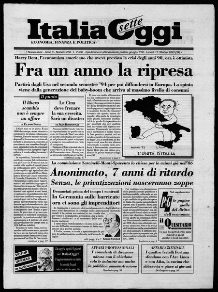 Italia oggi : quotidiano di economia finanza e politica